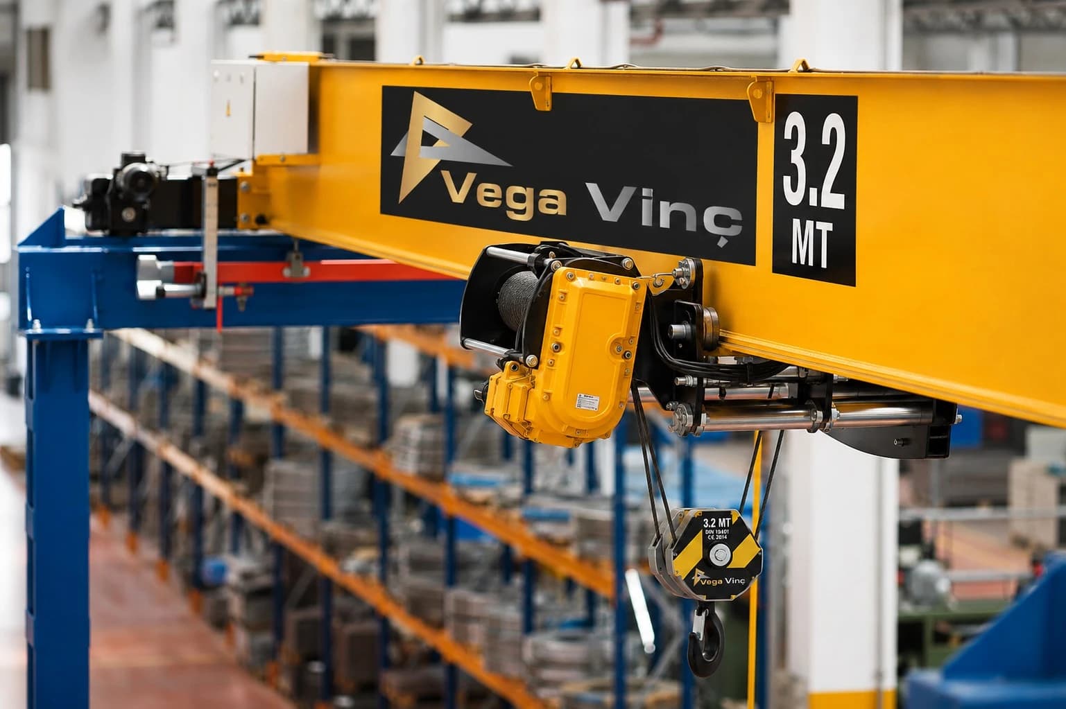Vega Vinç üretim tesisi ve saha montajından görünüm 12